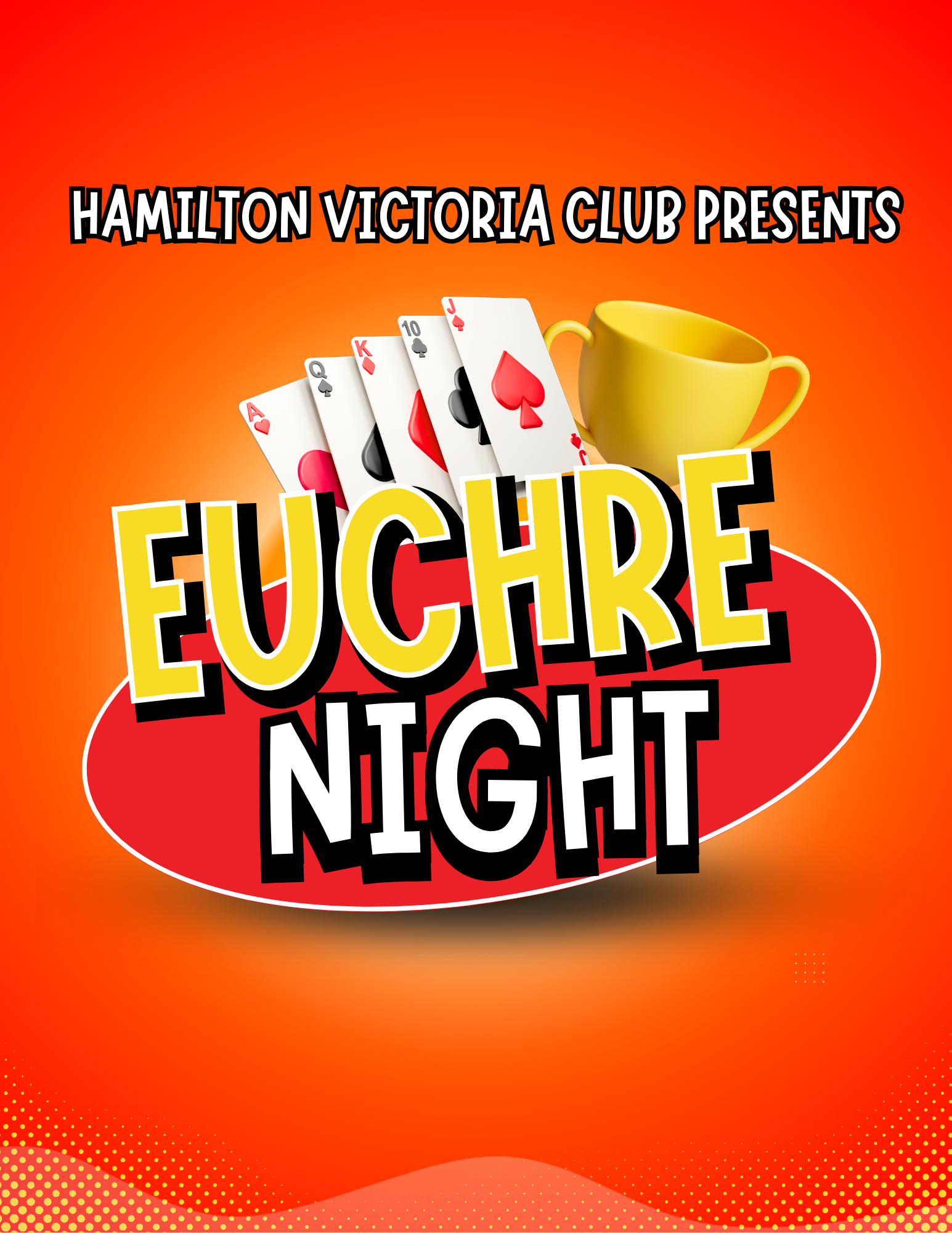 Euchre Night Event Poster